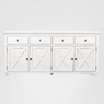 Sorrento 4 Door Hamptons 188cm Buffet White