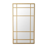 Lucia Gold Rimmed 15 Pane Mirror