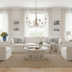 16 Arm Taupe Iron Chandelier 16 Lights
