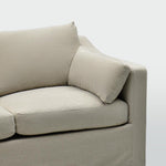 Clovelly 3 Seater Left Chaise Sofa Natural