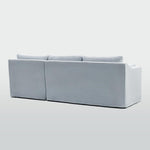 Clovelly 3 Seater Right Chaise Sofa Beach Covers Only