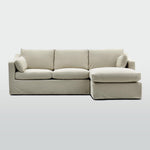 Clovelly 3 Seater Right Chaise Sofa Natural Covers Only