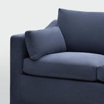 Clovelly 3 Seater Right Chaise Sofa Navy Covers Only