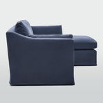 Clovelly 3 Seater Right Chaise Sofa Navy
