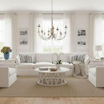 Clovelly 4 Seat Modular Sofa Ivory