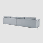 Norfolk 4 Seater Sofa Beach w/White Piping