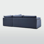 Norfolk 5 Seater Modular Sofa Navy w/White piping