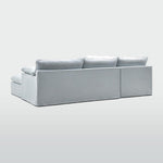 Norfolk 5 Seater Modular with Chaise (Reversible) Beach w/White piping