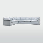 Norfolk 6 Seater Modular Beach w/White piping