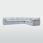 Norfolk 6 Seater Modular Beach w/White piping