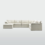 Norfolk 6 Seater Modular with Chaise (Reversible) Beige