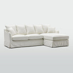 Noosa 3 Seater Right Chaise Sofa Ivory