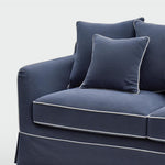 Noosa 3 Seater Right Chaise Sofa Navy