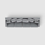 Noosa 4 Seat Modular Sofa Grey