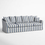 Noosa 4 Seat Modular Sofa Blue Sky Stripe