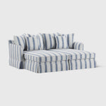 Noosa Double Chaise Daybed Blue Sky Stripe