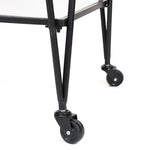 Lloyd Mirror Shelf Bar Cart Black