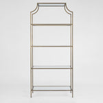 Palladium Brass Iron & Glass Shelf