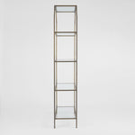 Palladium Brass Iron & Glass Shelf