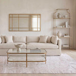 Palladium Brass Iron & Glass Shelf