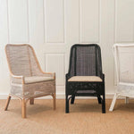 Victoria Hamptons Dining Chair Natural Whitewash