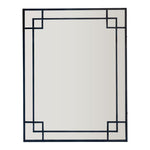 160Cm Black Mirror With Corner Detail