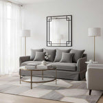 160Cm Black Mirror With Corner Detail