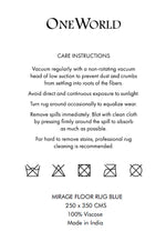 Mirage Floor Rug 250x350cm Blue