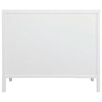 Santorini Hamptons 3 Drawer Timber/Rattan Dresser 100cm White