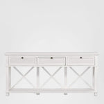 West Beach 3 Drawer Hamptons 190cm Console White
