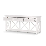 West Beach 3 Drawer Hamptons 190cm Console White
