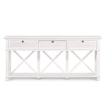 West Beach 3 Drawer Hamptons 190cm Console White