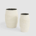 Adelina Set of 2 Planters White