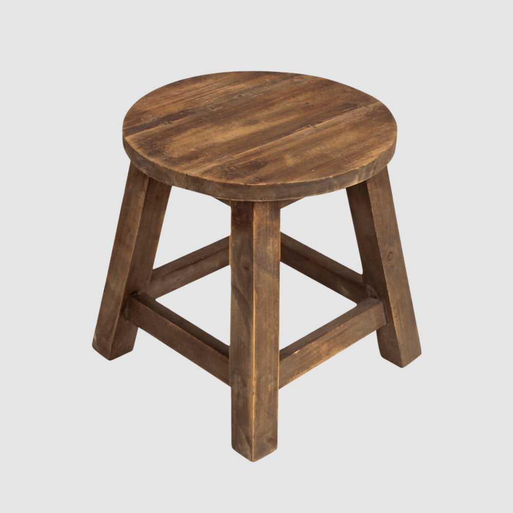 Colmar Round Stool Brown