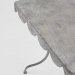 Positano Scalloped Metal Table