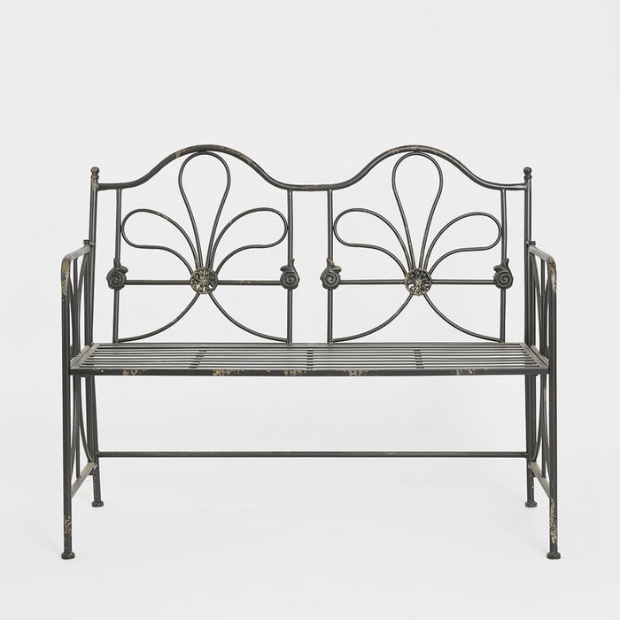 Ivy Foldable Garden Bench Black