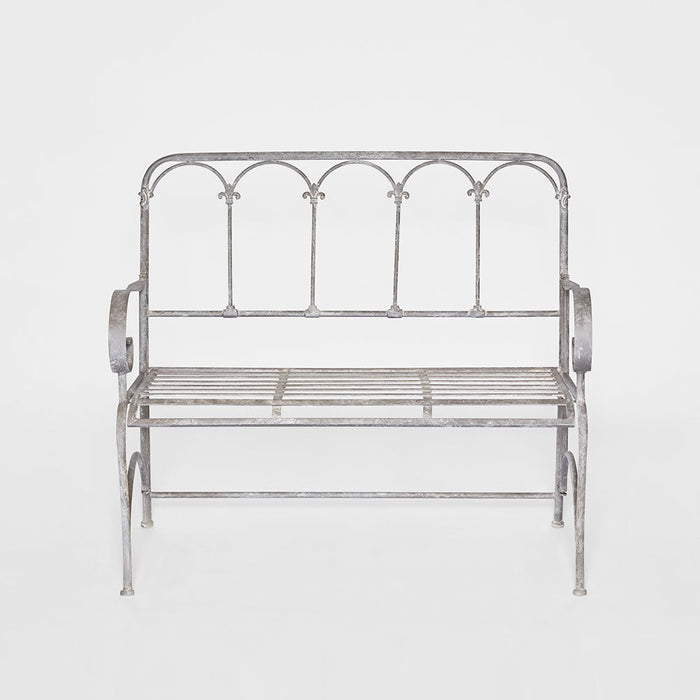 Fleur De Lys Garden Bench -Outdoor