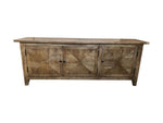Parquetry Recycled Elm 3-Door TV Unit 160cm – detail