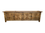 Parquetry Recycled Elm 4-Door TV Unit 200cm – styled setting