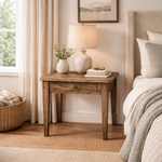 Parquetry 1-Drawer Side Table 55cm – styled setting