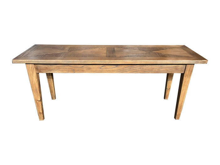 Parquetry Recycled Elm Bench