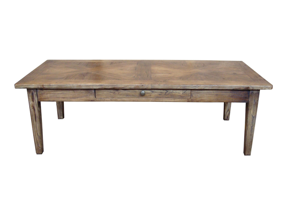 Parquetry Recycled Elm Coffee Table