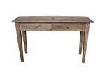 Parquetry Recycled Elm Hall Tables
