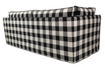 Paddington 2.5 Seater Sofa in Check, back view