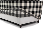 Paddington Sofa Check slip cover detail