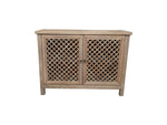 Raffles 2-Door Lattice Cabinet – Natural