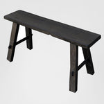 Medium timber vintage Bench Black