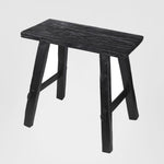 Small timber vintage side table/Bench Black