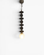 Ribbed black Thread Ceiling Pendant