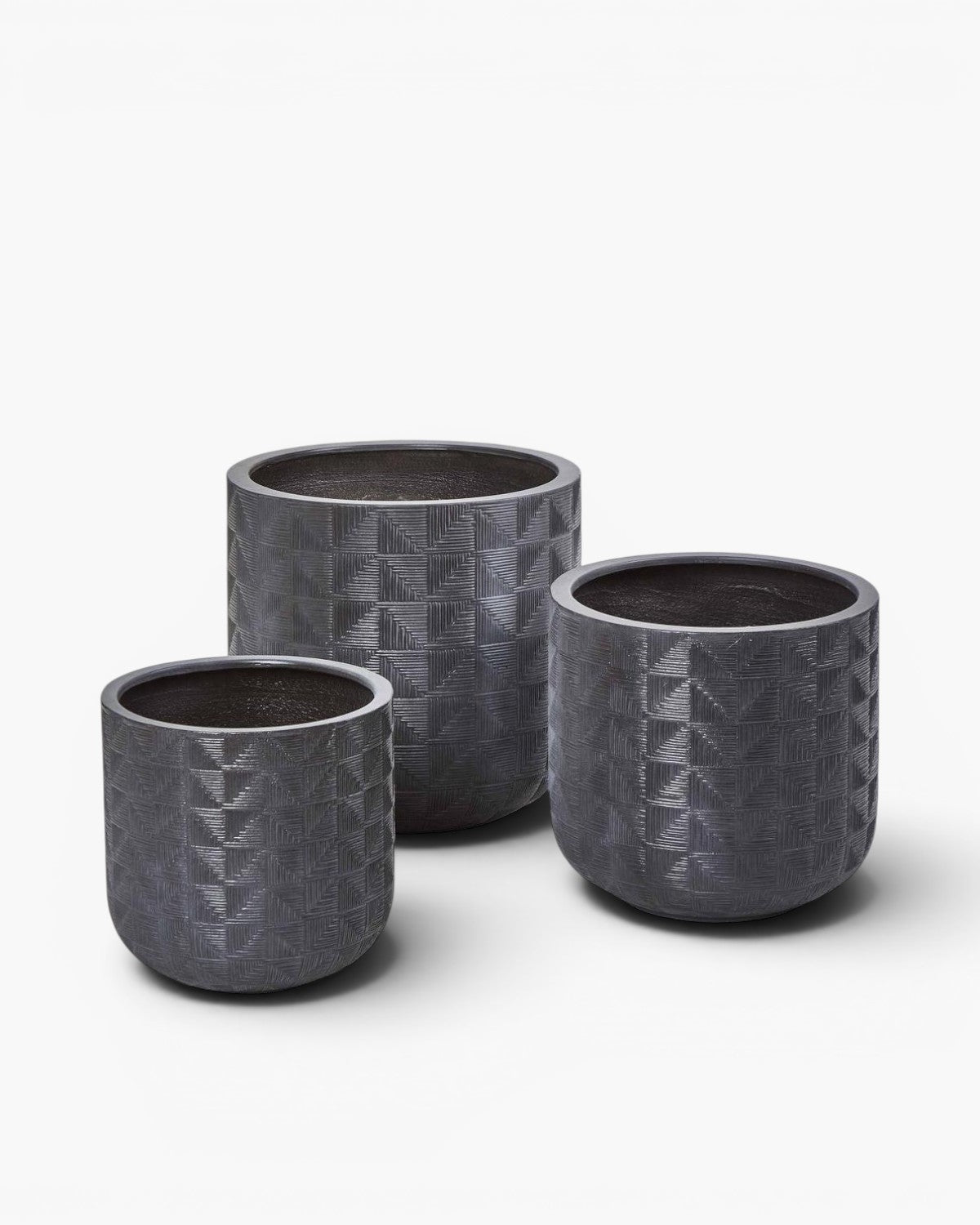 Sawyer Set of 3 Planter Grey